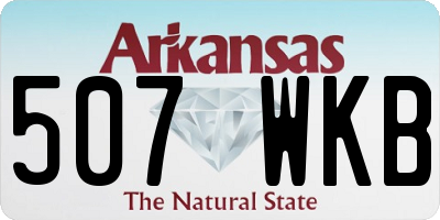 AR license plate 507WKB