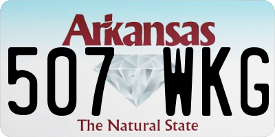 AR license plate 507WKG