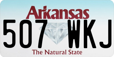 AR license plate 507WKJ