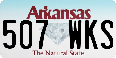AR license plate 507WKS