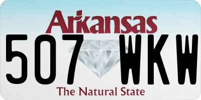 AR license plate 507WKW