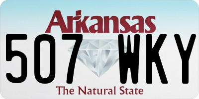 AR license plate 507WKY