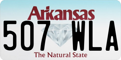 AR license plate 507WLA