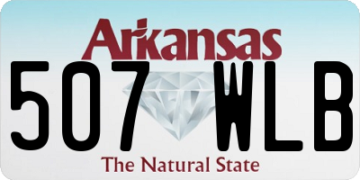 AR license plate 507WLB
