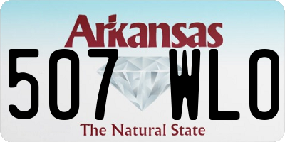 AR license plate 507WLO