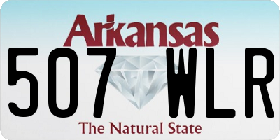 AR license plate 507WLR