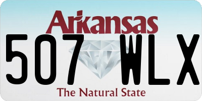 AR license plate 507WLX