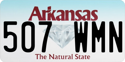 AR license plate 507WMN