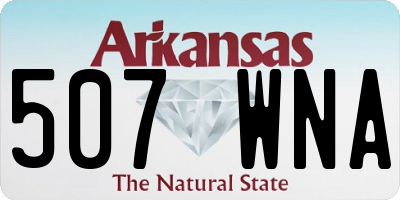 AR license plate 507WNA