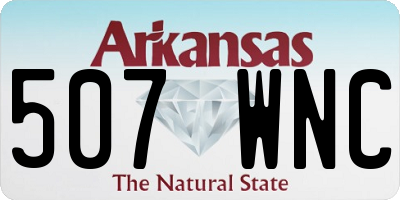 AR license plate 507WNC