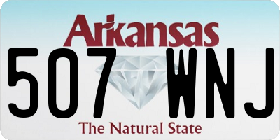 AR license plate 507WNJ