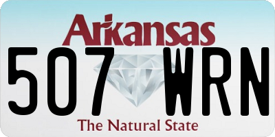 AR license plate 507WRN