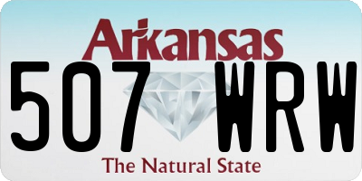 AR license plate 507WRW