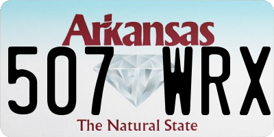 AR license plate 507WRX