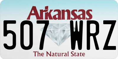 AR license plate 507WRZ