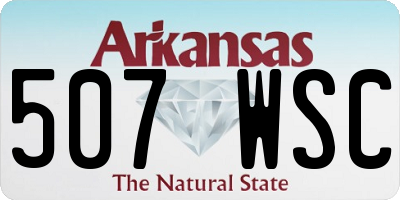 AR license plate 507WSC