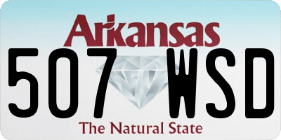 AR license plate 507WSD