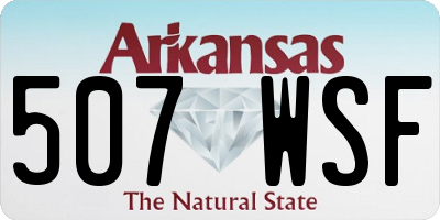 AR license plate 507WSF