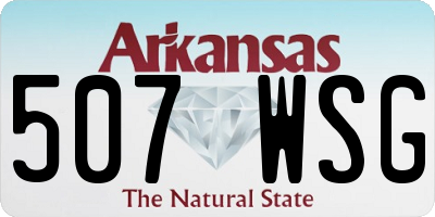 AR license plate 507WSG