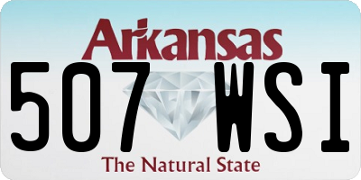 AR license plate 507WSI