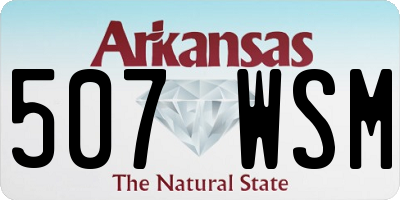AR license plate 507WSM
