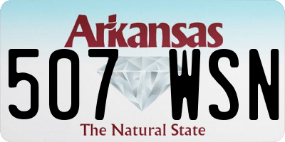 AR license plate 507WSN