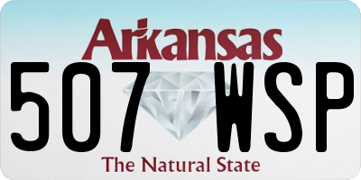 AR license plate 507WSP