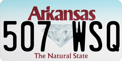 AR license plate 507WSQ