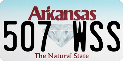 AR license plate 507WSS