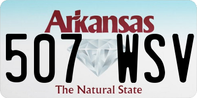 AR license plate 507WSV