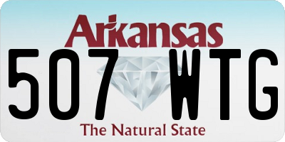 AR license plate 507WTG