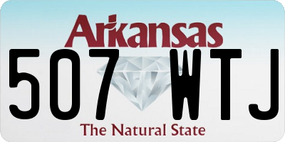 AR license plate 507WTJ