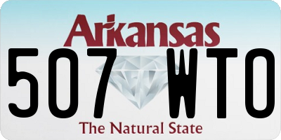 AR license plate 507WTO
