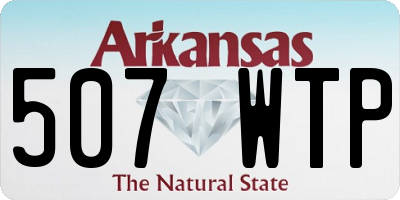 AR license plate 507WTP