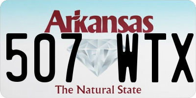 AR license plate 507WTX
