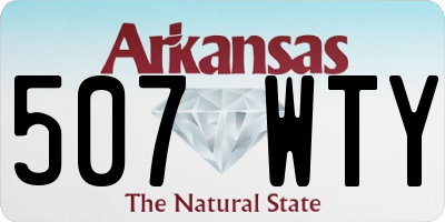 AR license plate 507WTY