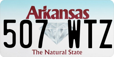 AR license plate 507WTZ