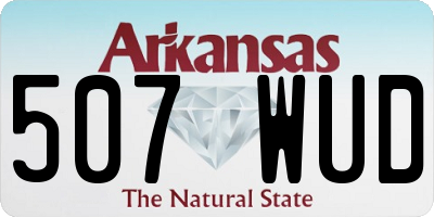 AR license plate 507WUD