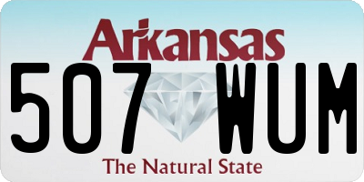 AR license plate 507WUM