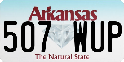 AR license plate 507WUP