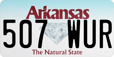 AR license plate 507WUR