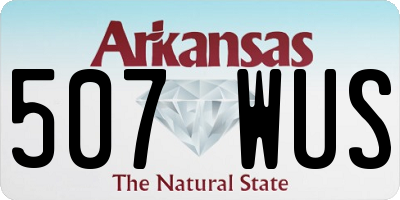 AR license plate 507WUS