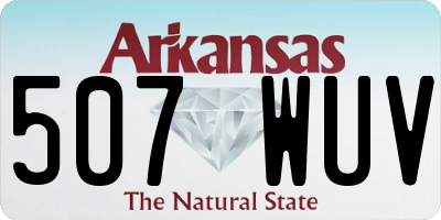AR license plate 507WUV