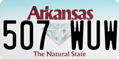 AR license plate 507WUW