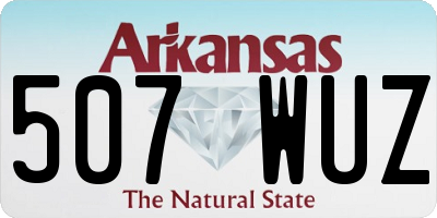 AR license plate 507WUZ