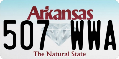 AR license plate 507WWA