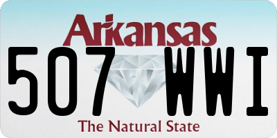 AR license plate 507WWI