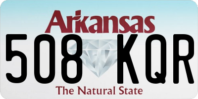 AR license plate 508KQR