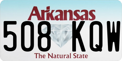 AR license plate 508KQW