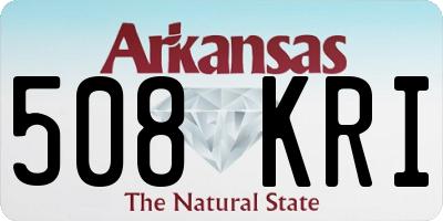 AR license plate 508KRI